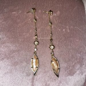 Kendra Scott Drop Mauve Earrings